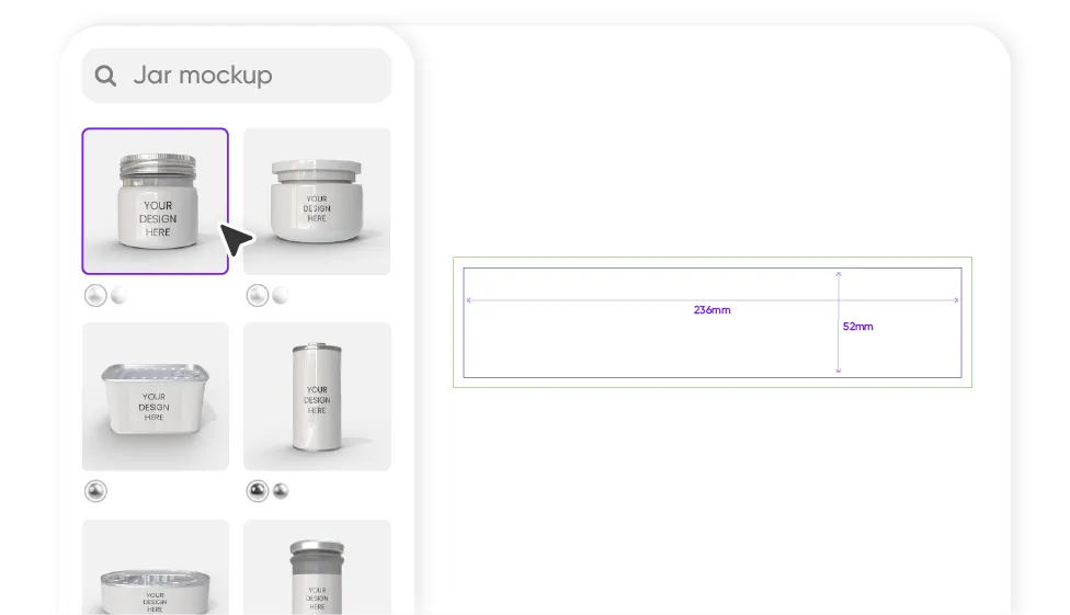Step 1: Select a food jar mockup