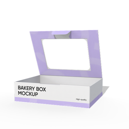Window display chocolate packaging mockup
