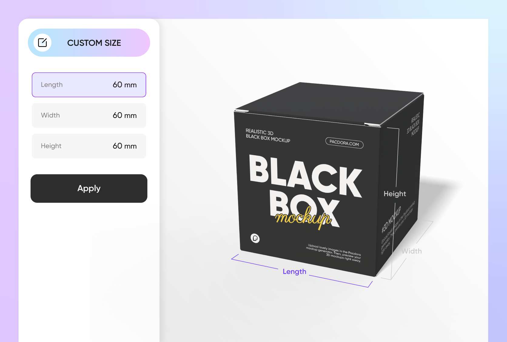 Box size that’s tailored to your product