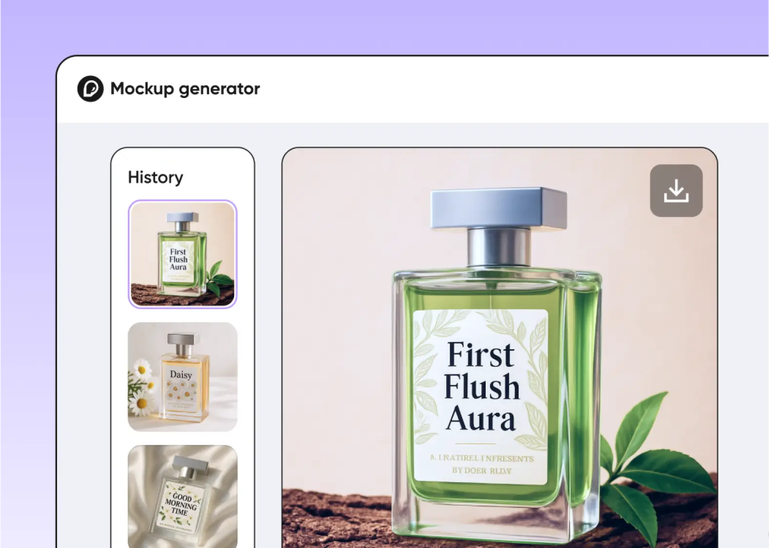 3: Descarga tu maqueta de botella