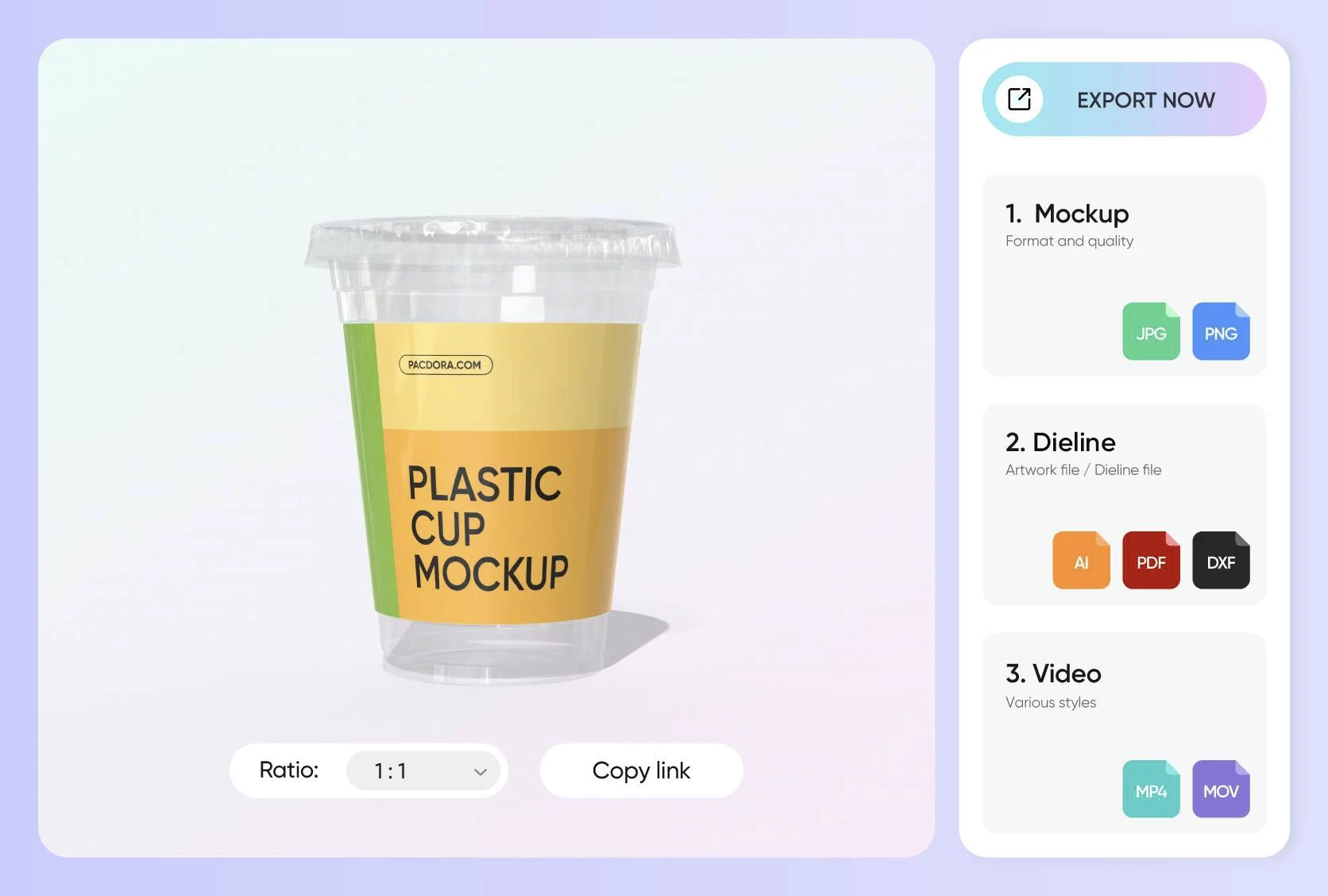 Flexible export options for every use