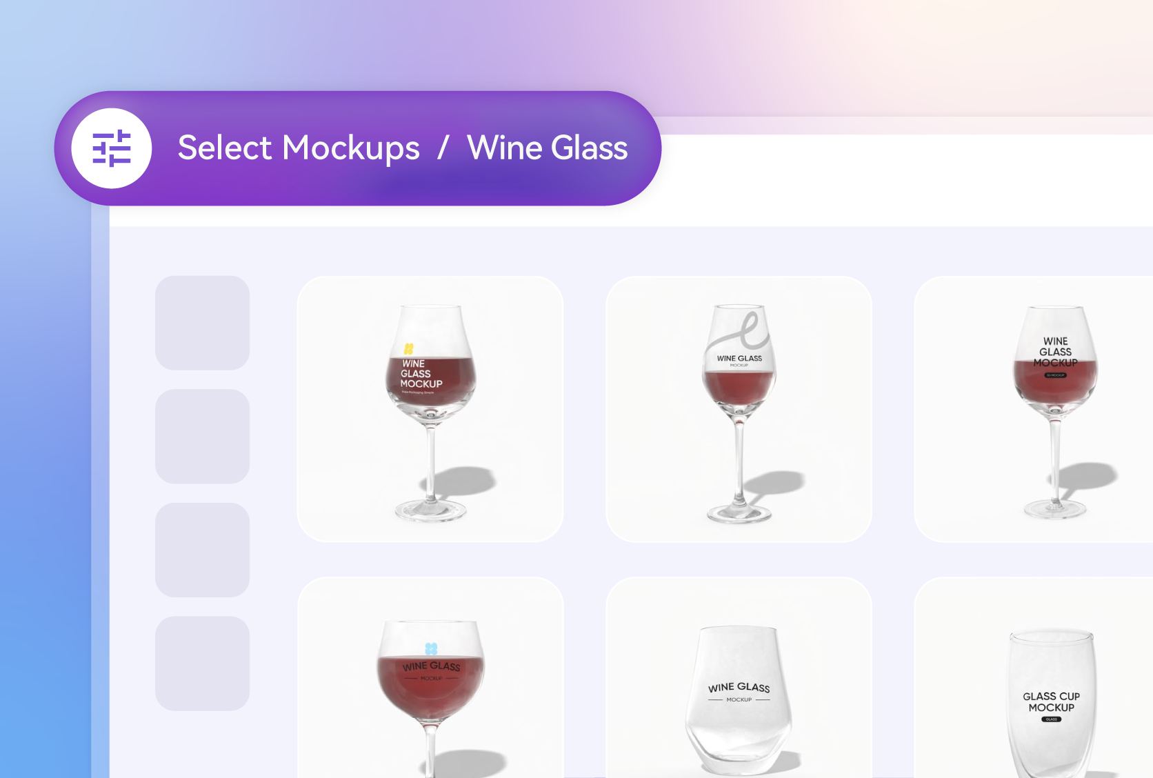 Explore versatile wine glass mockup styles