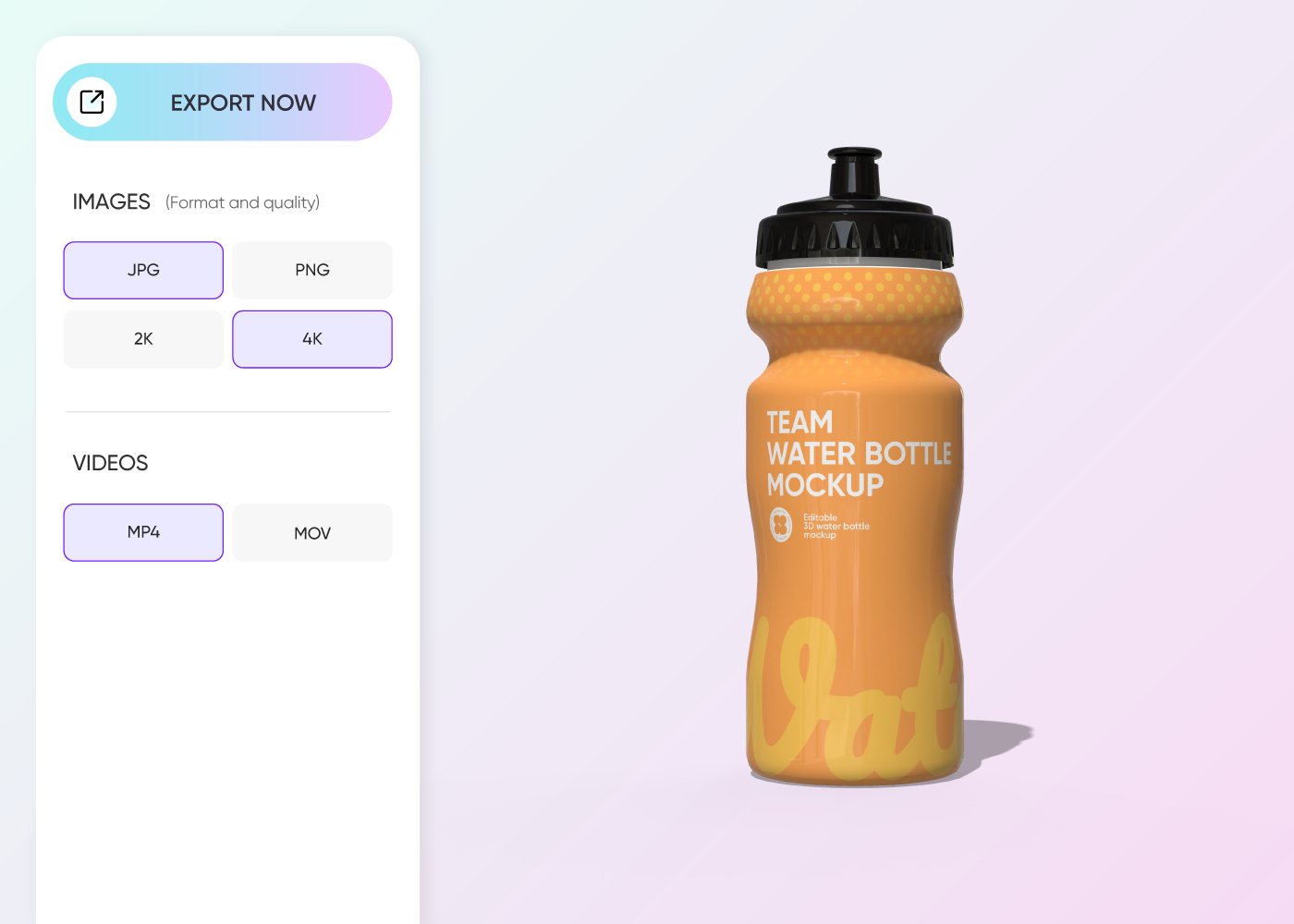 Step 3: Export your professional-grade mockup