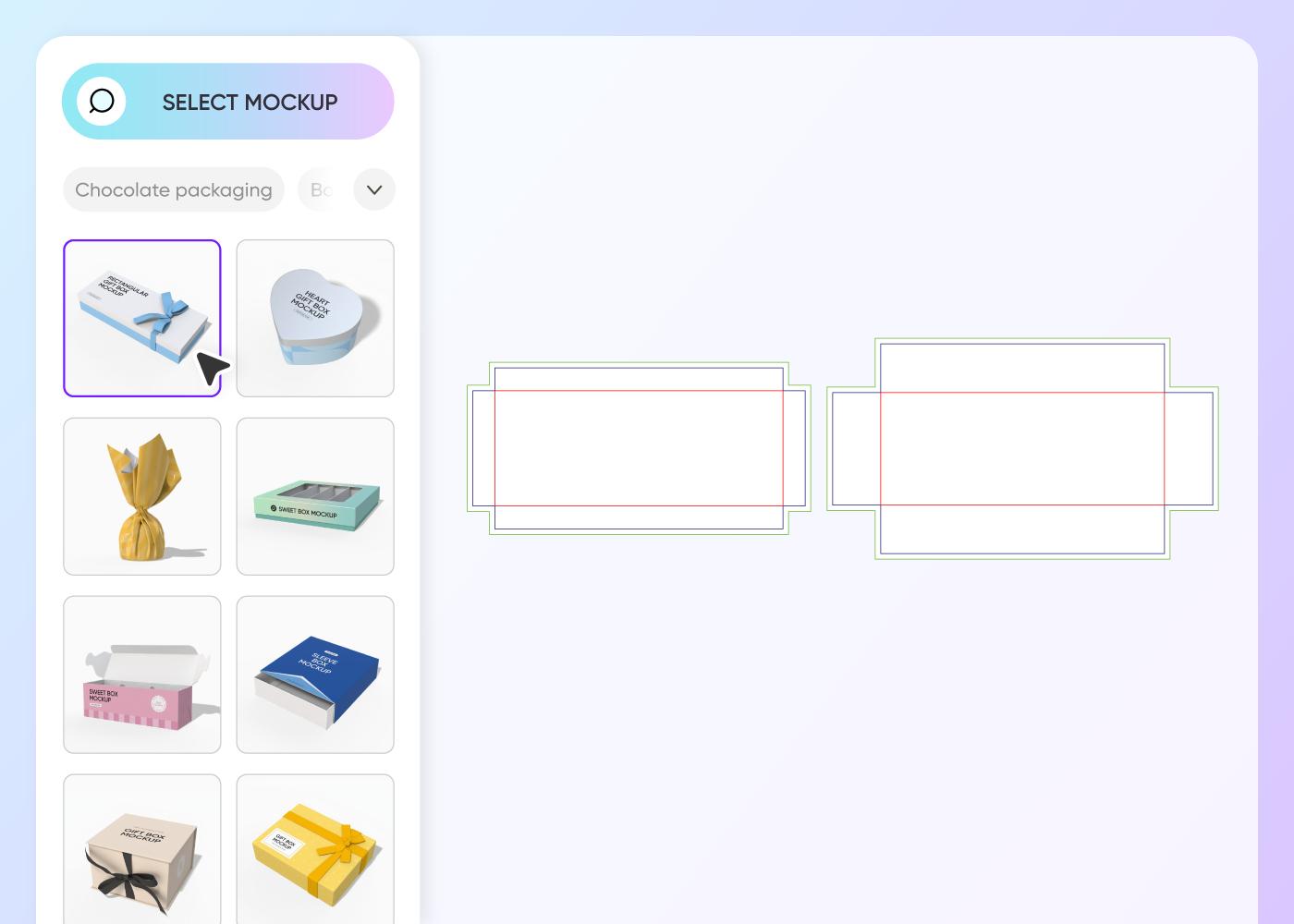 Step 1: Select a chocolate packaging style
