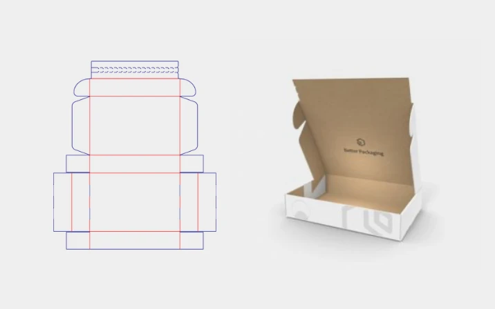 DIY cardboard pie box