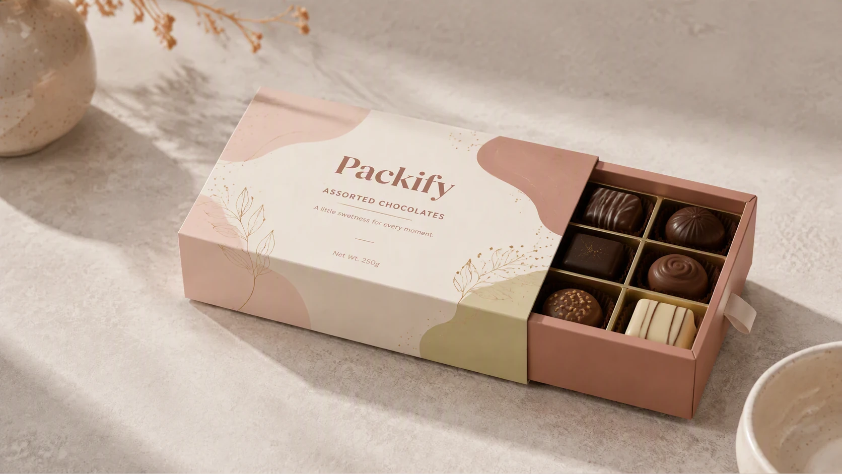 Candy box mockup generator