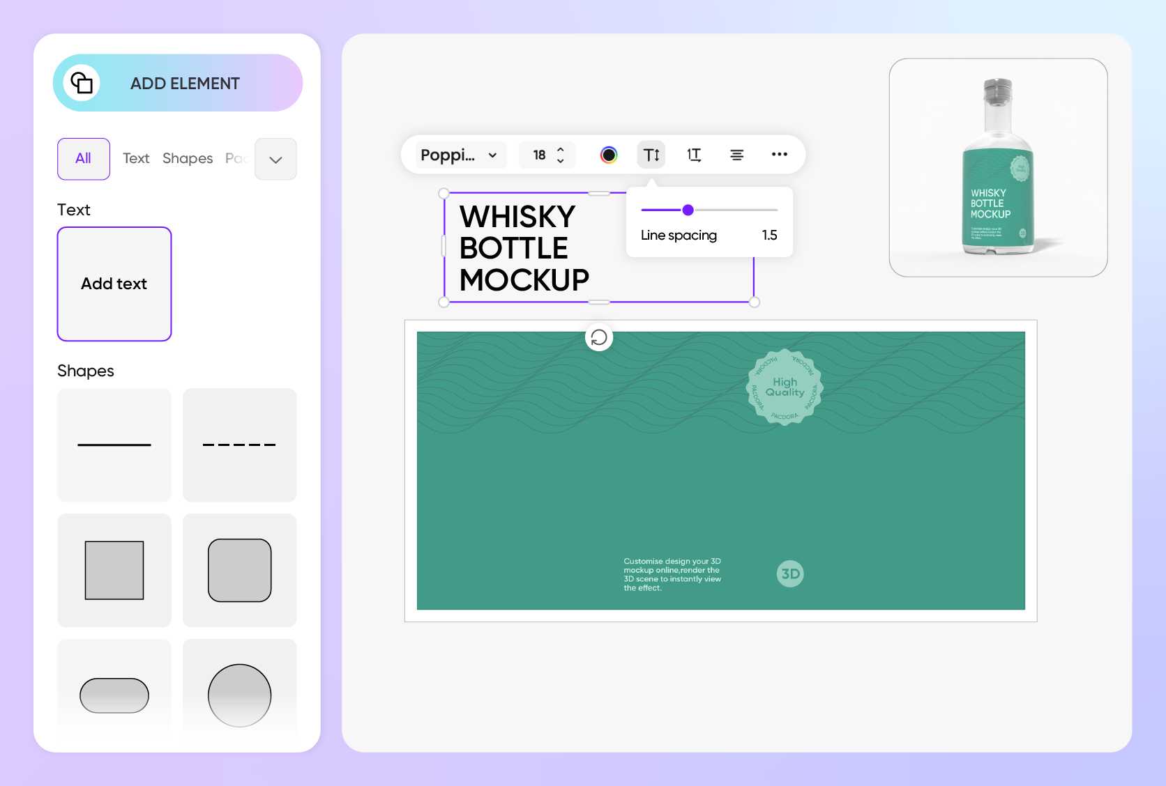 Label imagery for distinctive branding