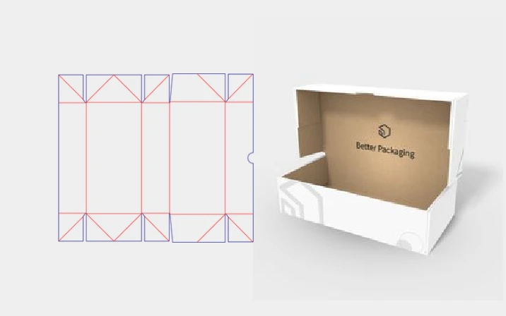 Purse storage box template