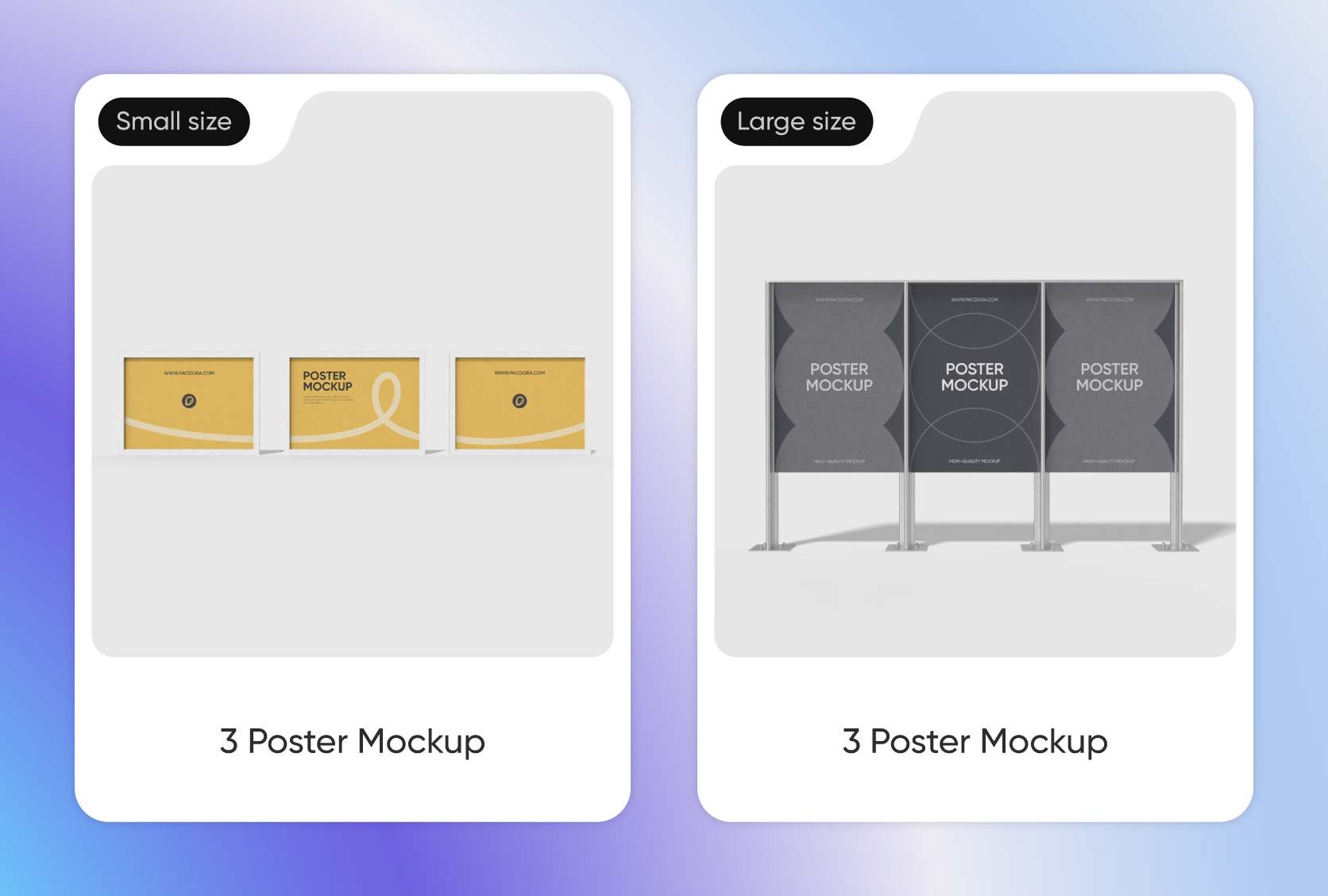 Perfectly sized posters for maximum visual impact