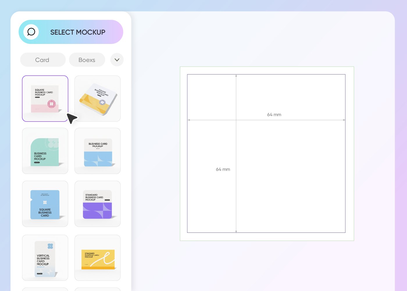 Step 1: Choose a mockup