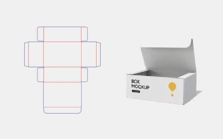 FEFCO 0420 mailer box template