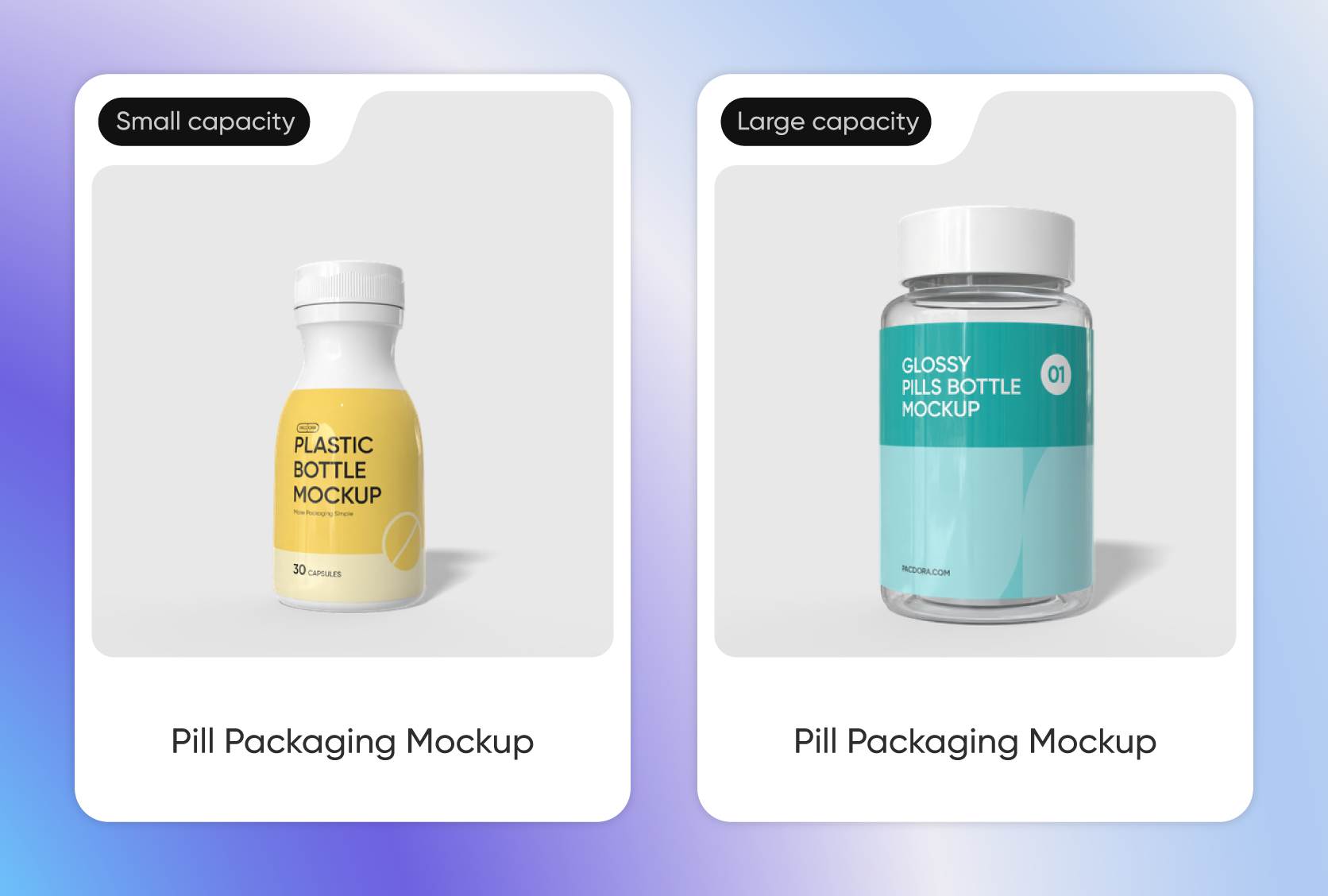 Various capacity choices for packaging versatility