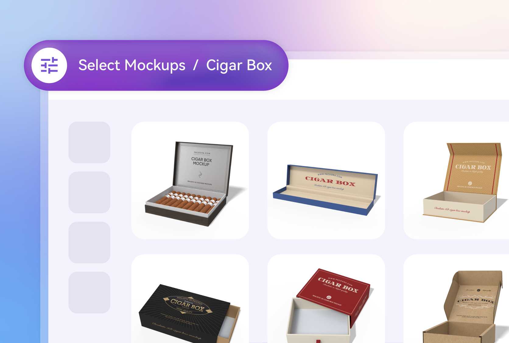 Select distinguished cigar box styles