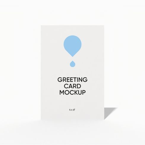 4 × 6 postcard mockup