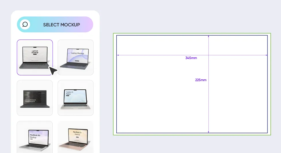 Step 1: Choose a laptop screen mockup
