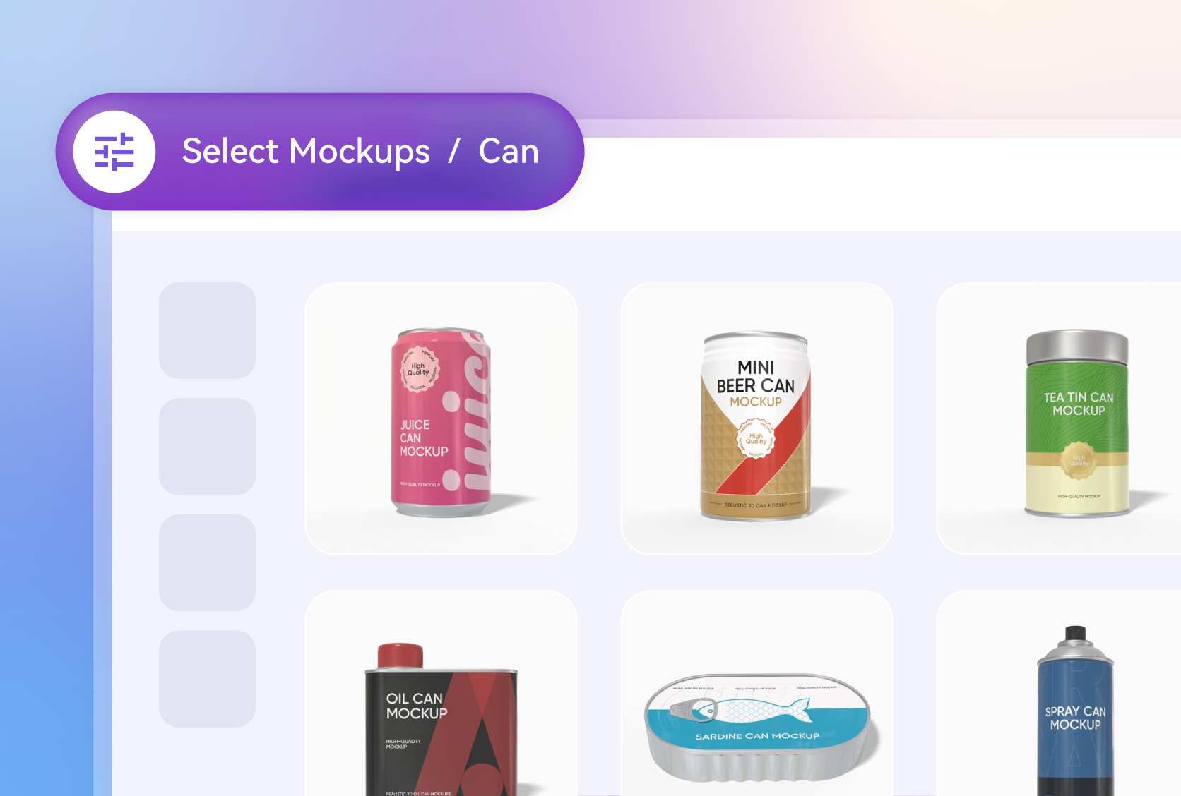 The most lifelike can mockup designs
