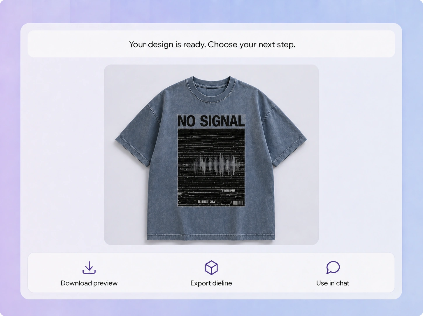 Step 3: Export visuals or sewing patterns