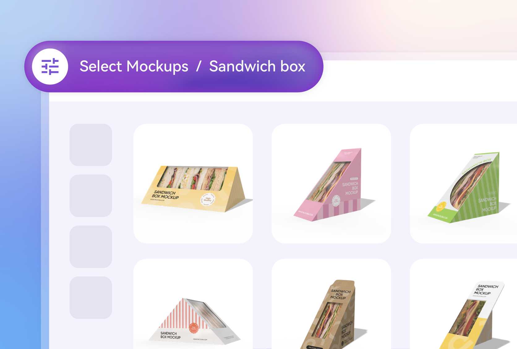 Packaging variety for sandwich brands