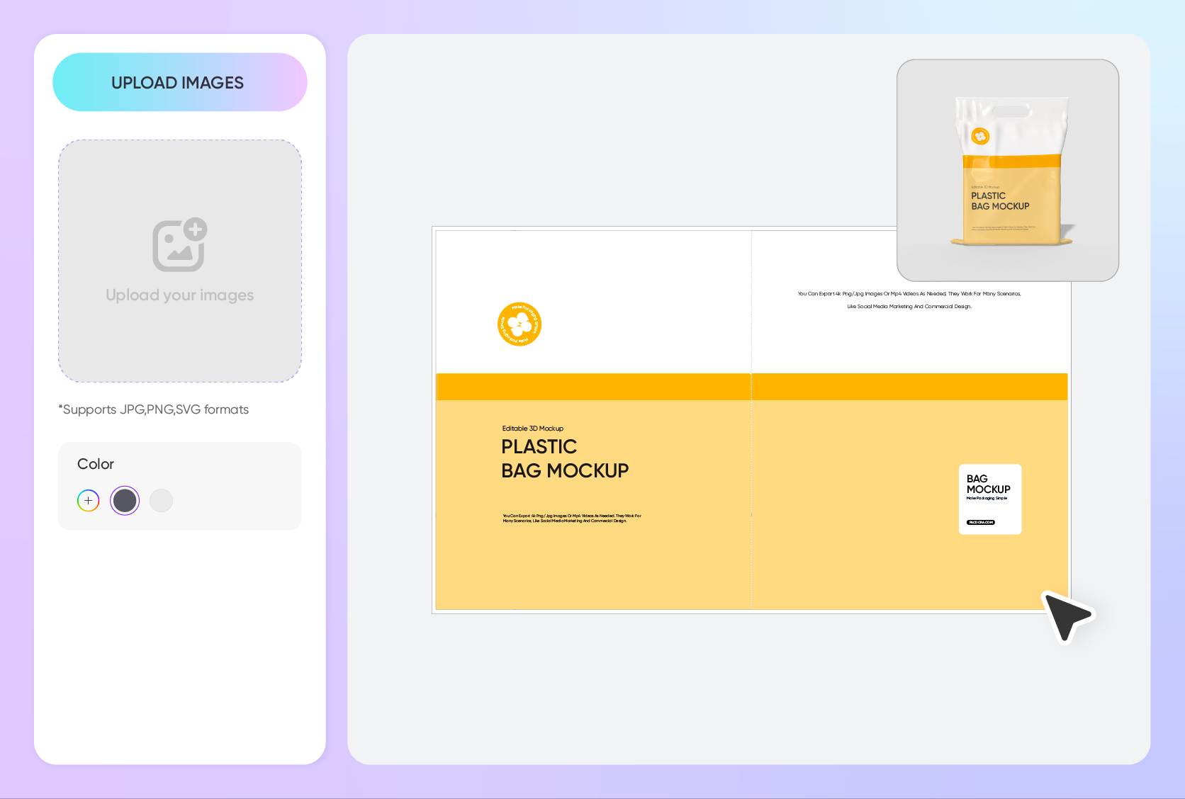 Logo and text for an impactful branding
