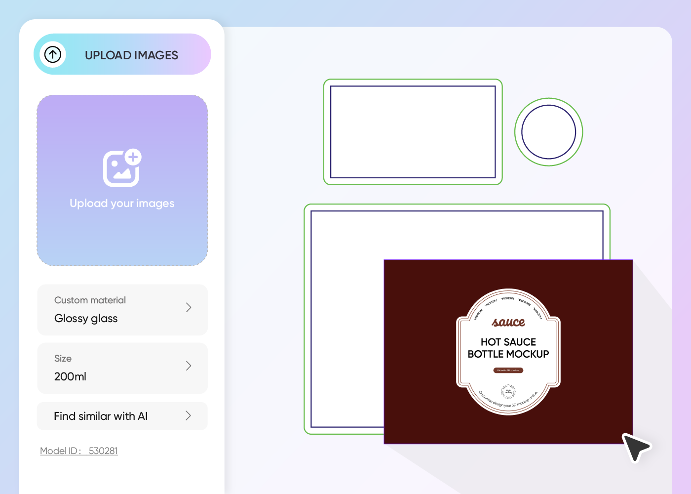 Step 2: Upload label art and personalize