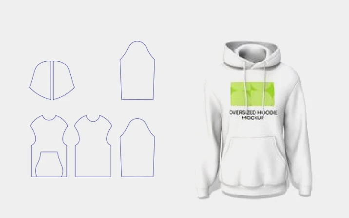 Champion hoodie template