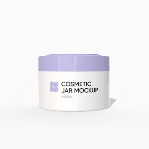 Cosmetic jar mockup