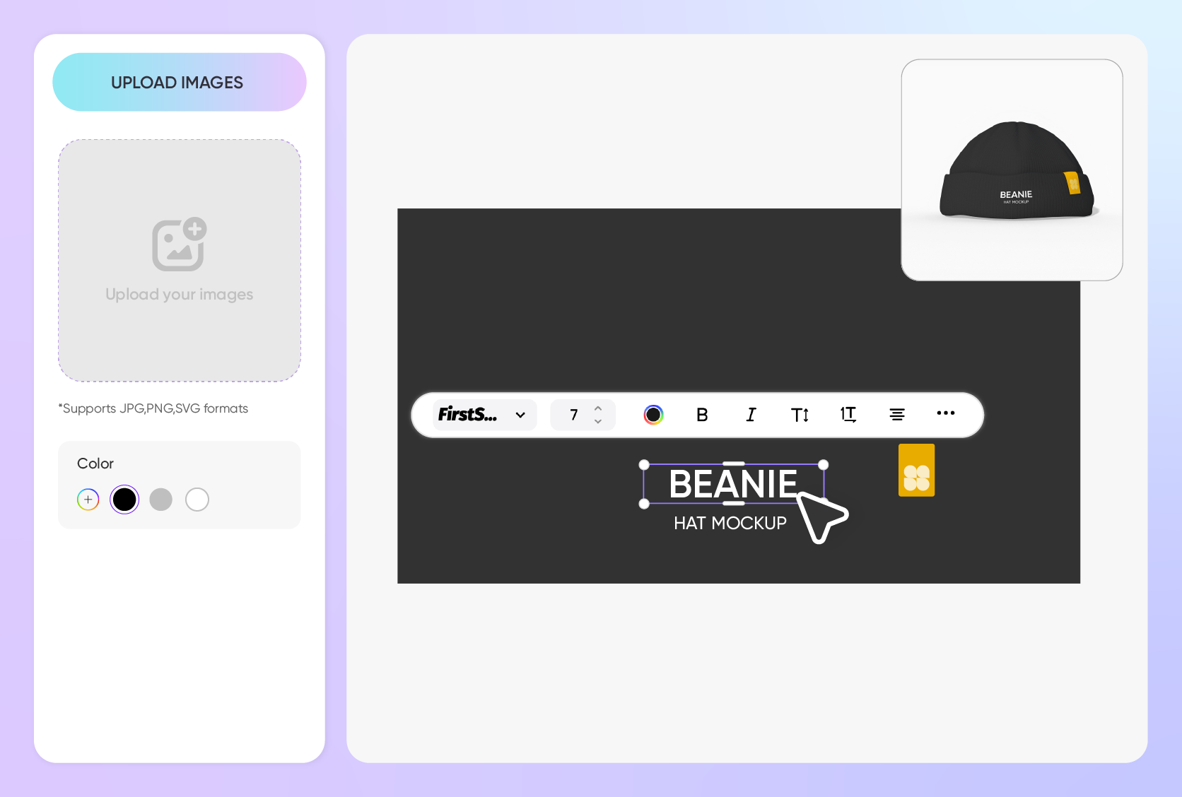 Make your logo and text more noticeable