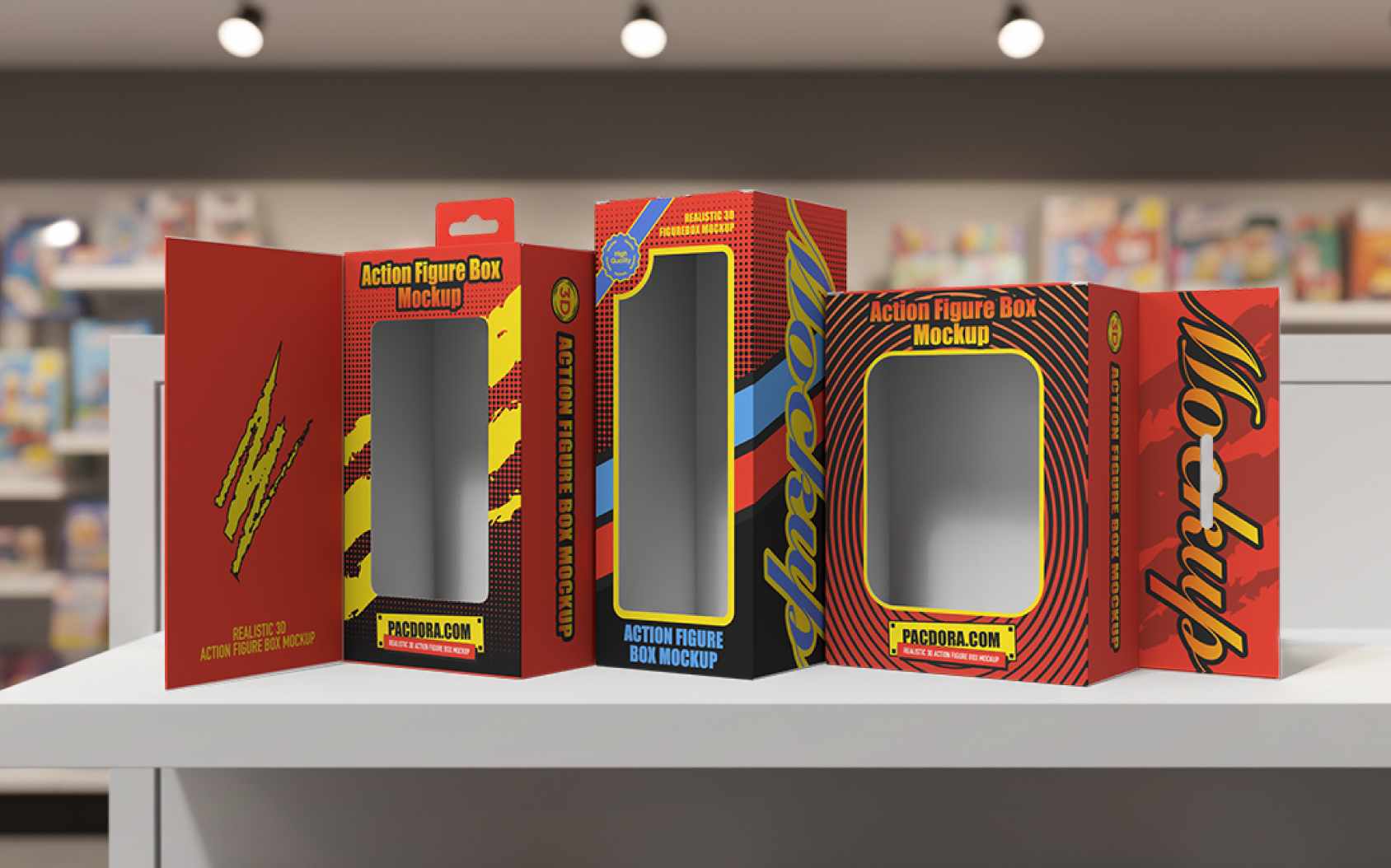 Custom action figure packaging design