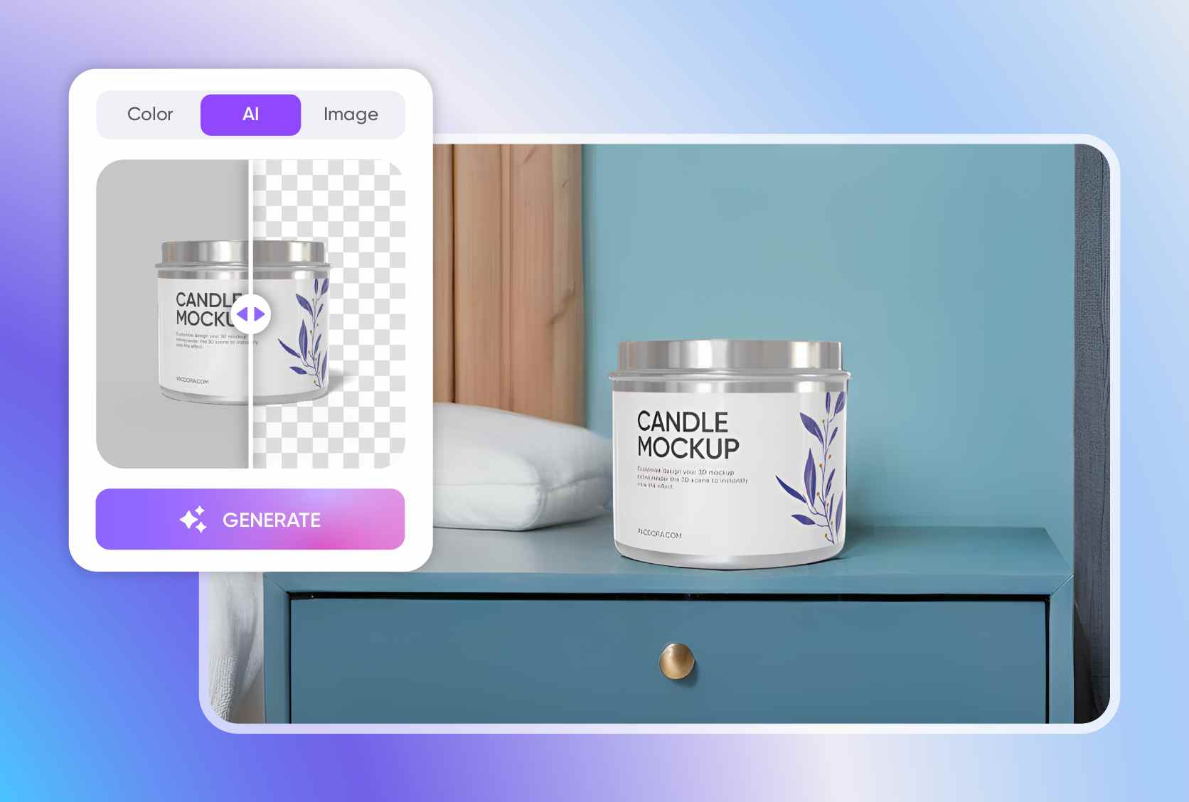 Background adjustment for realistic results