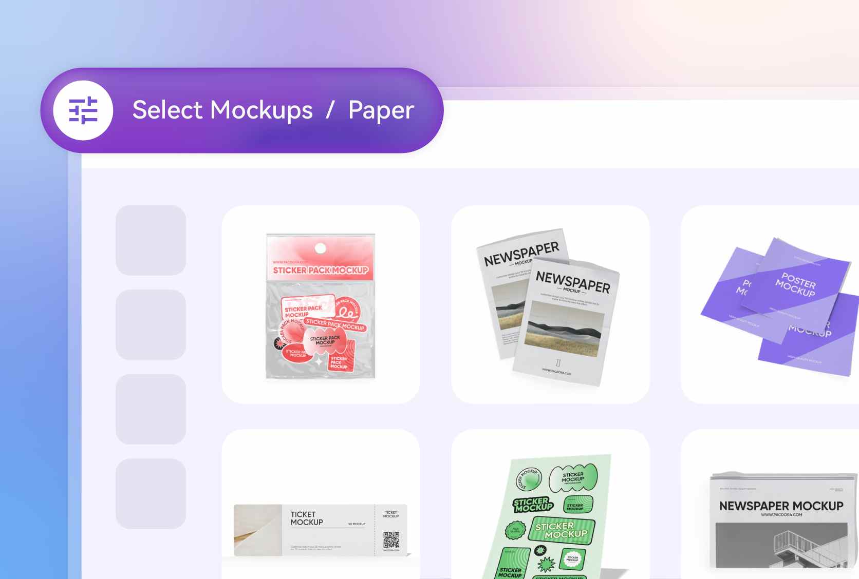 Paper mockup styles for every need