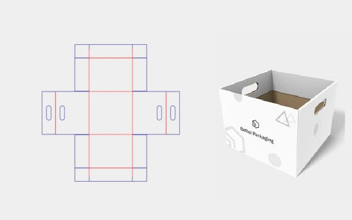 Printed tray box