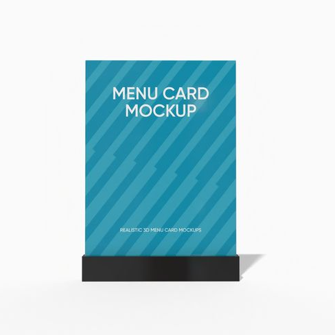 Maket kartu menu A5