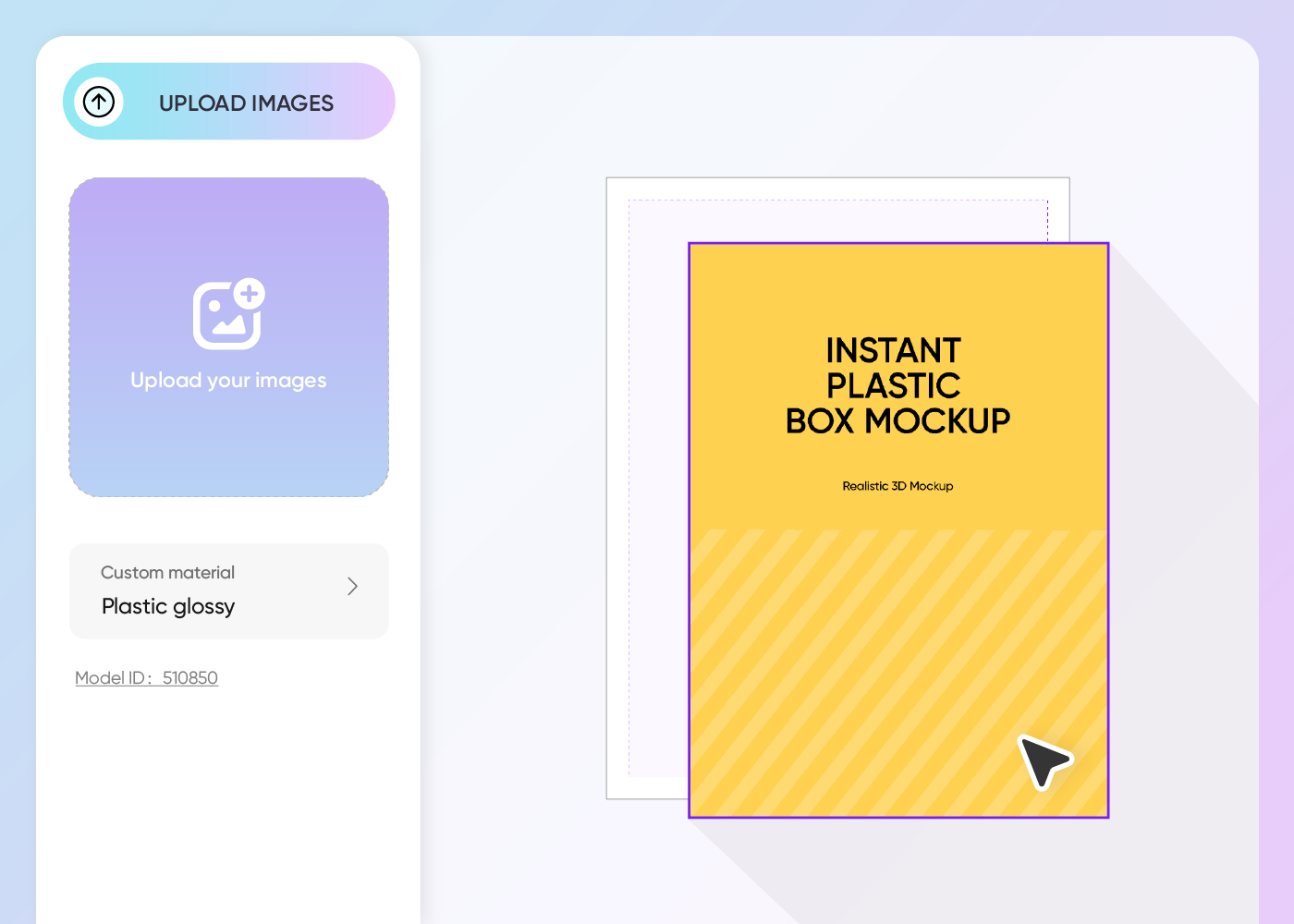 Step 2: Upload images and adjust