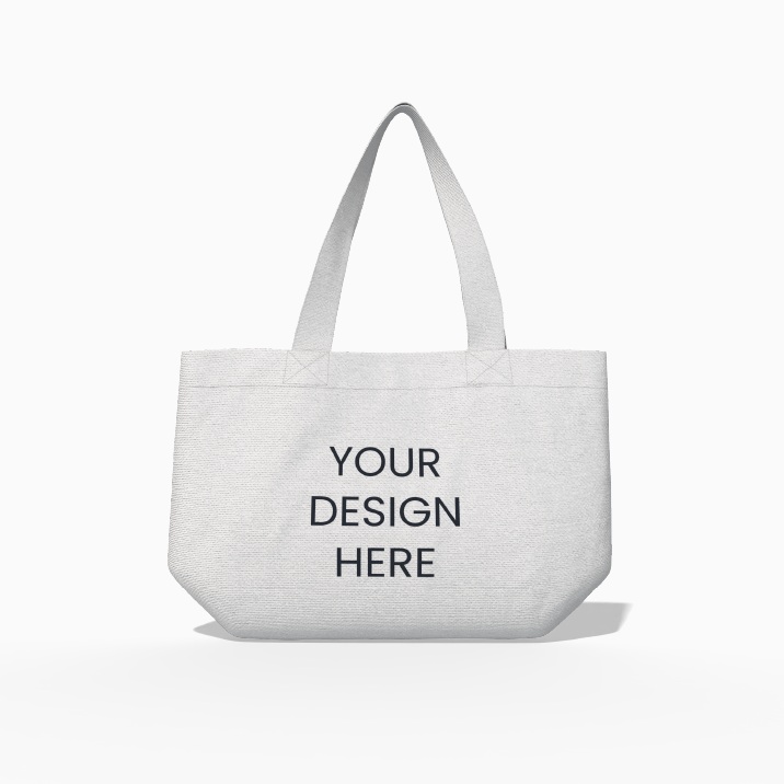 Hanging canvas tote bag mockup
