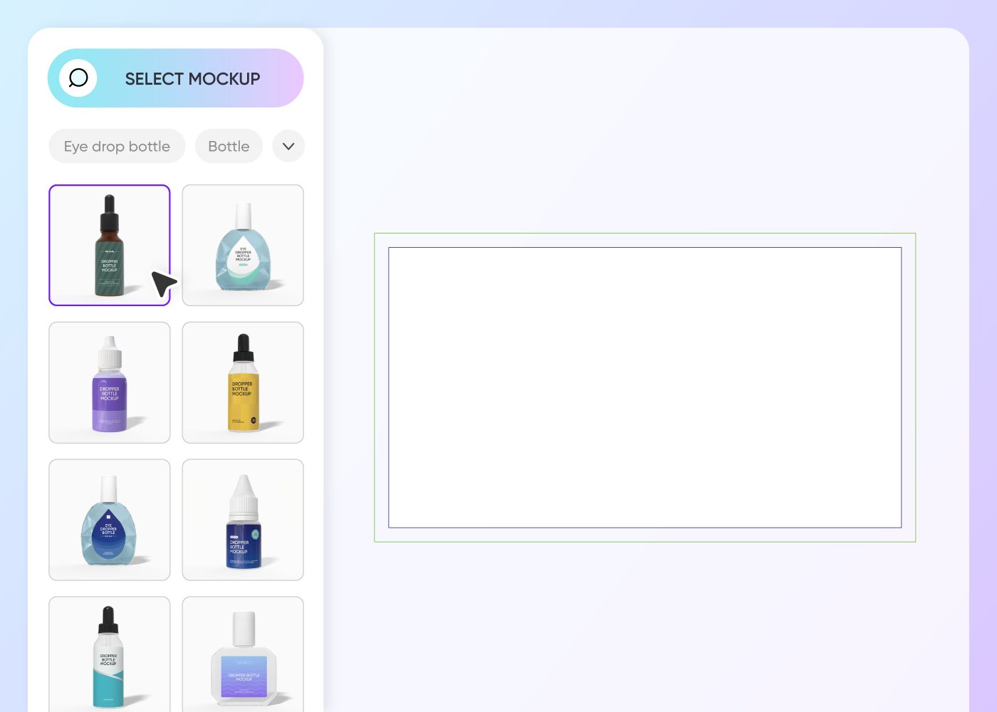 Step 1: Choose an eye drop bottle mockup