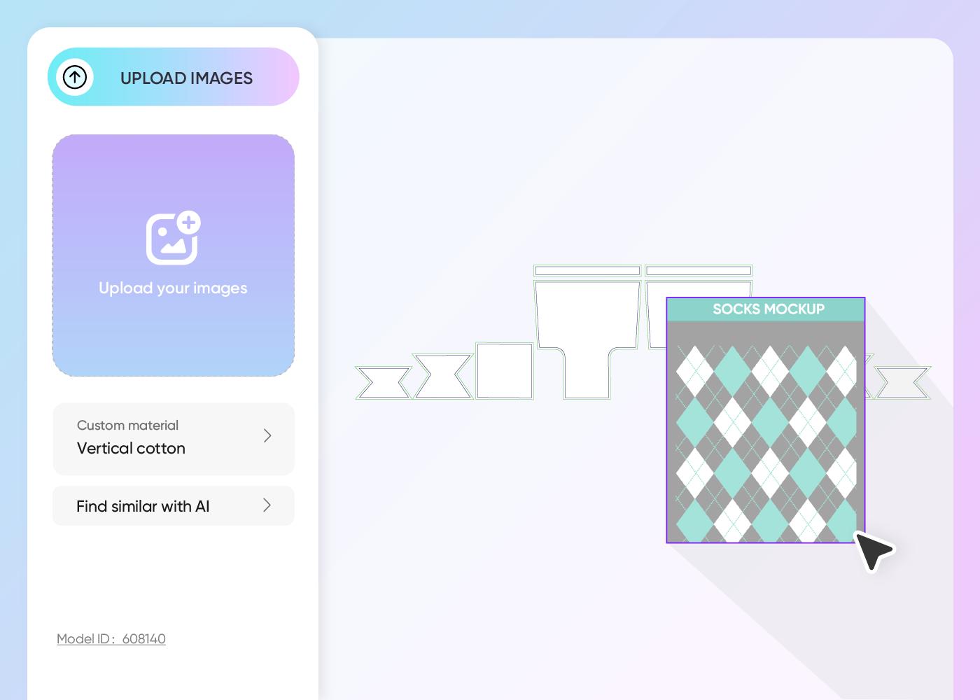 Upload images and customize