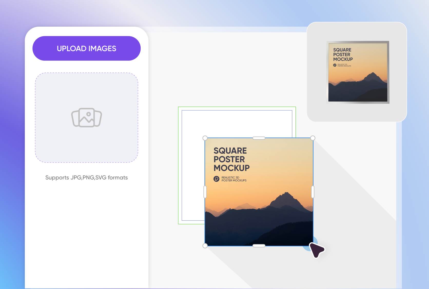 Upload artwork that fits the format