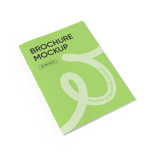 Bakery shop brochure mockup