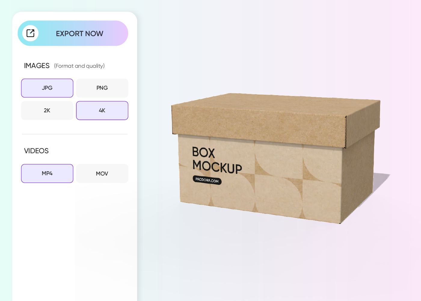 Step 3: Download the final shipping box mockup