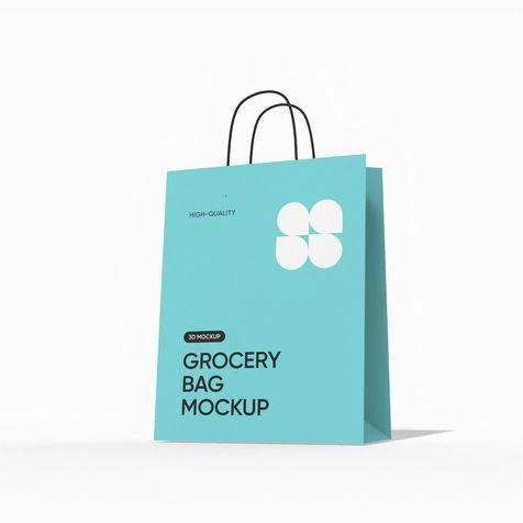 Grocery bag mockup