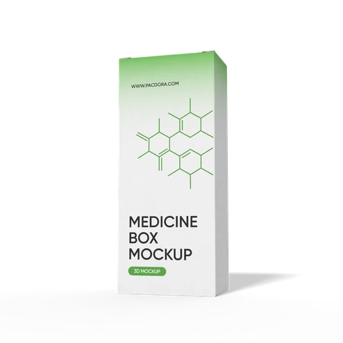 Medicine box mockup