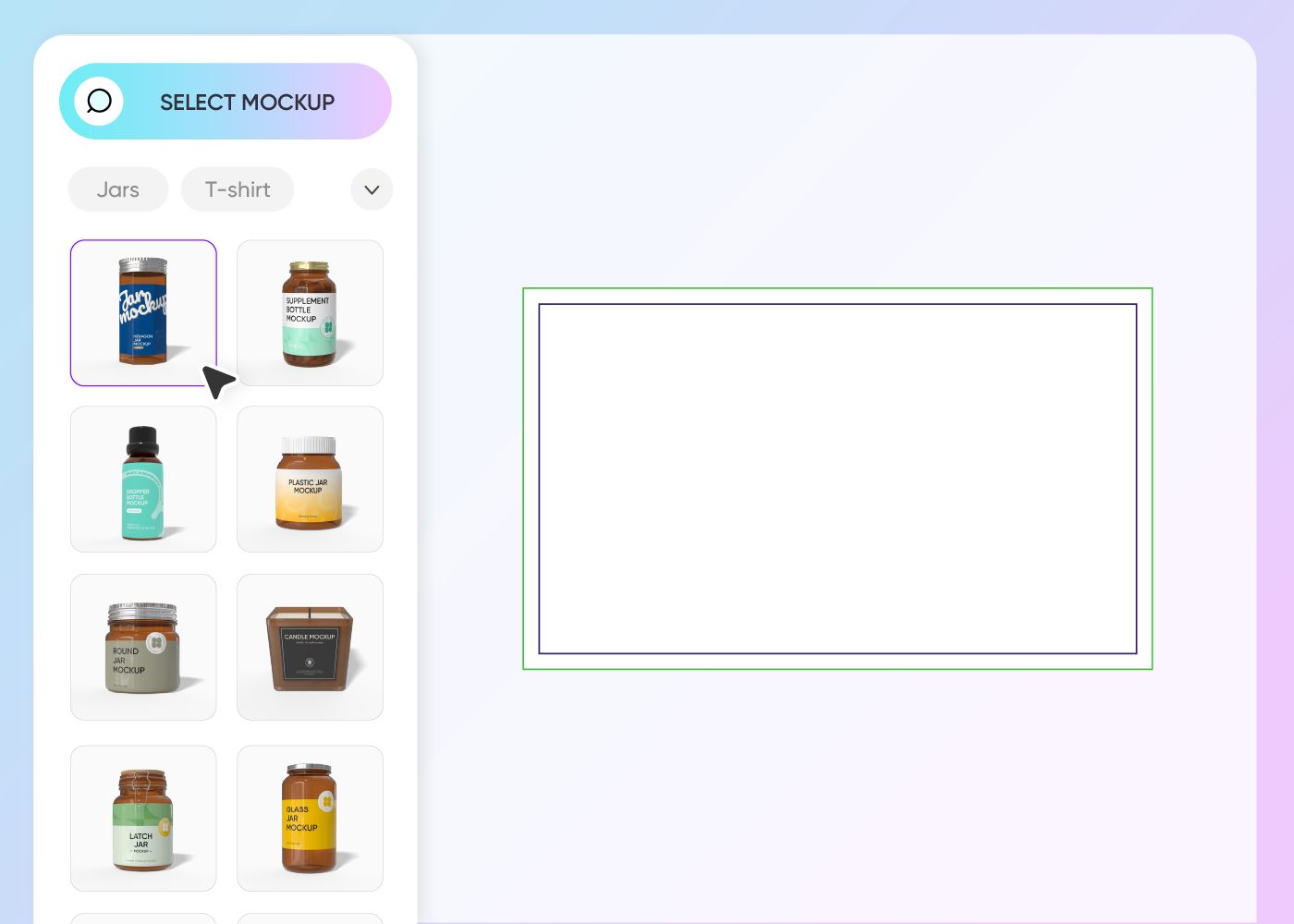 Step 1: Select your amber jar mockup style