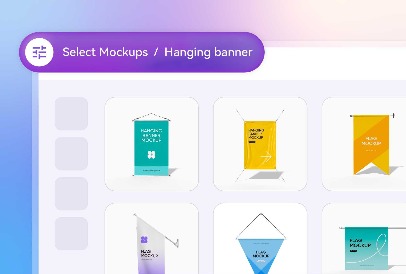 Pick the perfect shape for your banner