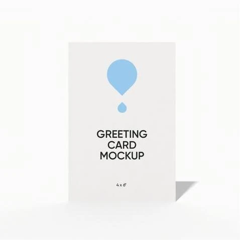 4 x 6“ thank you card mockup