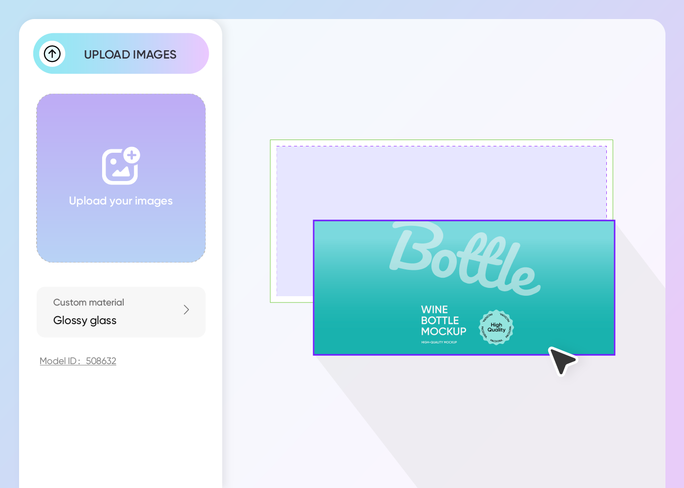 Step 2: Upload images and adjust