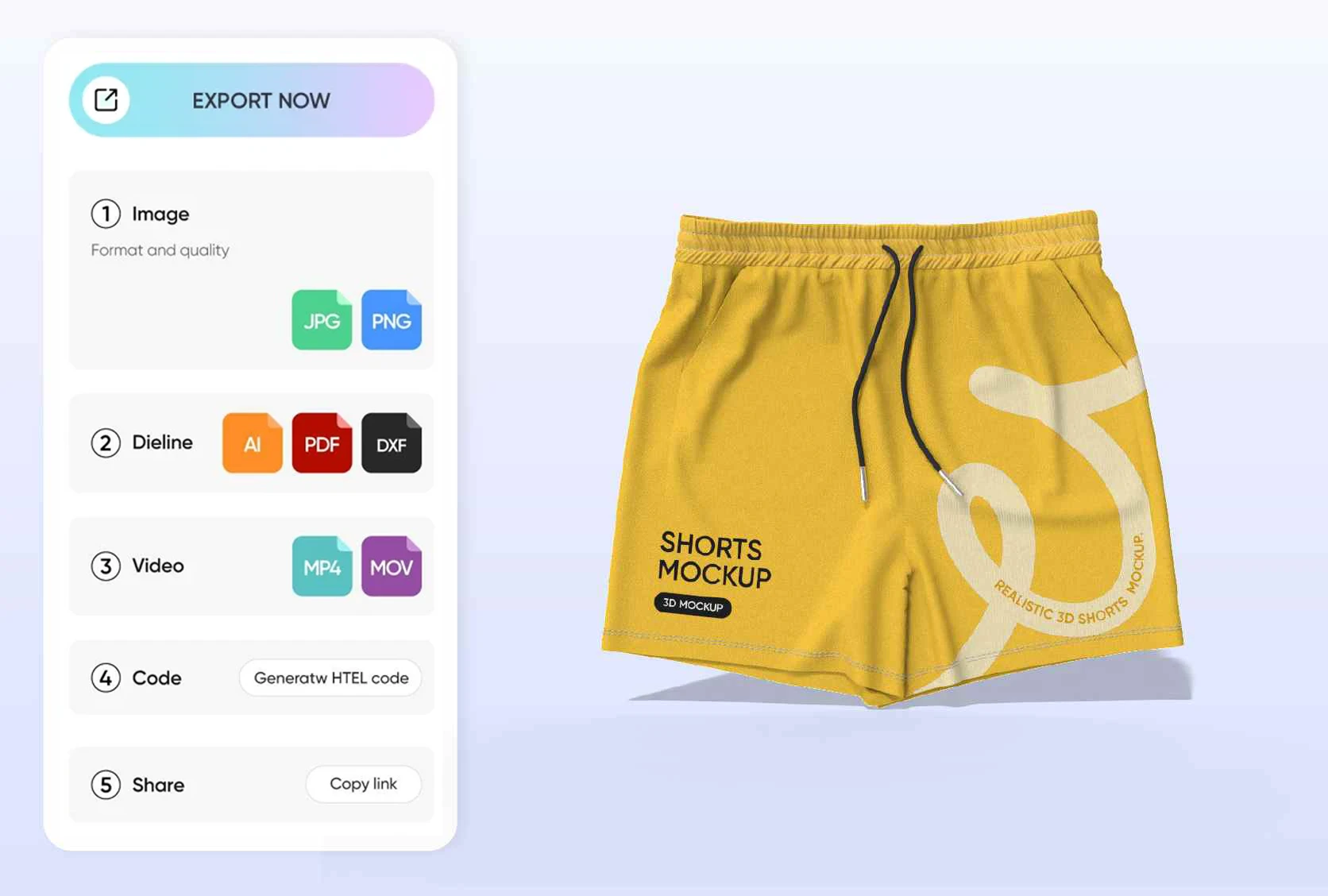 Pick the right formats for the shorts