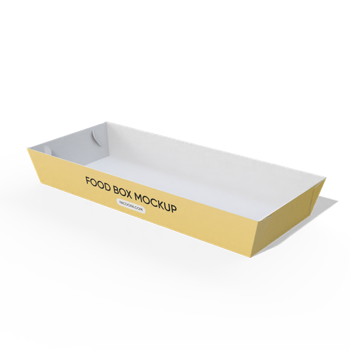 Rectangular food box mockup