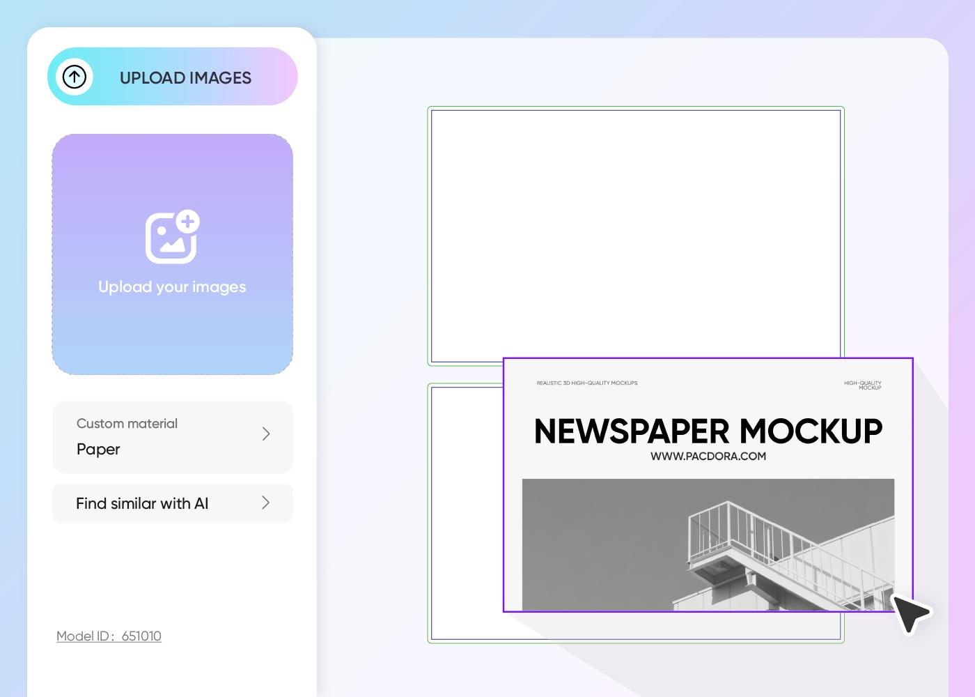 Step 2: Upload images and adjust