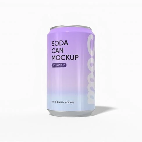 330 ml Soda-Aluminium-Dosen-Mockup