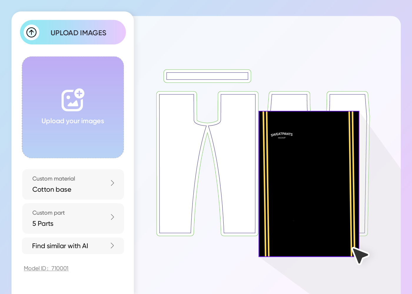 Step 2: Upload images and adjust